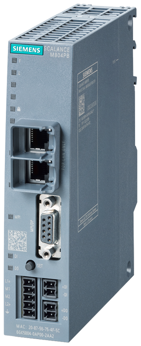 SIEMENS SCALANCE M804PB PROFIBUS/MPI ETHERNET VPN SINEMA RC