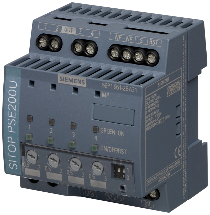 SIEMENS SIMATIC PSE200U 3A MODULO DE SELECT 4 CANALES ENTRADA 24VDC 3A