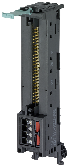 SIEMENS SIMATIC FRONT CONNECTOR MODULE WITH 1X50 POLE IDC CONNECTOR FOR DIGITAL 32 I/O MODULES OF THE S7-1500 POTENTIAL SUPPLY OVER SCREW TERMINALS