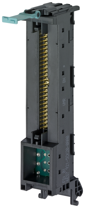 SIEMENS SIMATIC FRONT CONNECTOR MODULE WITH 1X50 POLE IDC CONNECTOR FOR ANALOG 40 POLE I/O MODULES OF THE S7-1500 POTENTIAL SUPPLY OVER INFEED ELEMENT