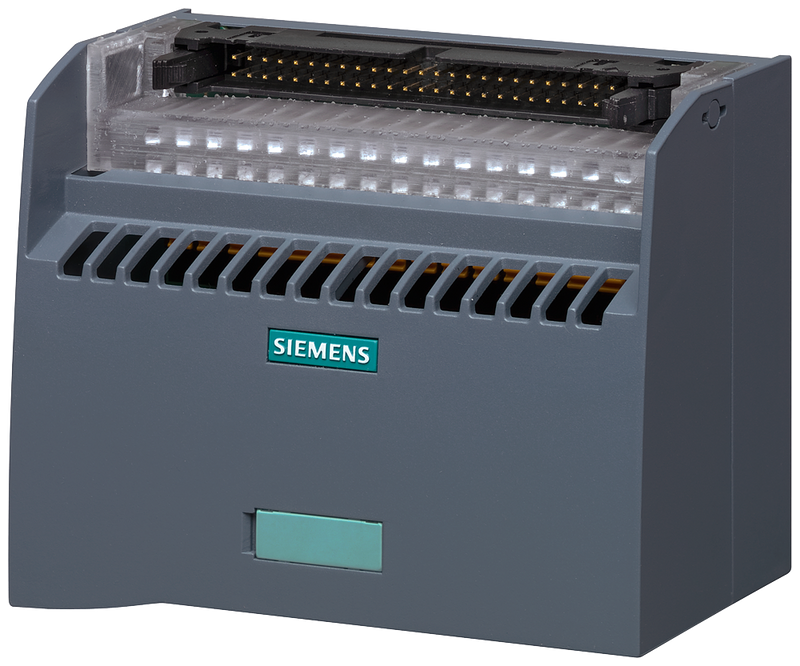 SIEMENS SIMATIC CONNECTION MODULE TP1 32 CHANNELS A 4X2 TERMINALS F POTENTIAL SUPPLY TYPE: PUSH-IN TERMINAL WITHOUT LED VPE=1 UNIT 50 POLE IDC CONNECTOR F CABLE