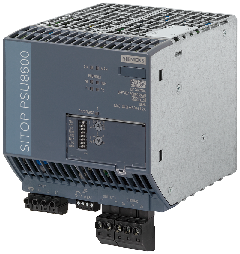 SIEMENS FUENTE SITOP PSU8600 3F 400-500VAC SAL 24VDC 40A C/PROFINET