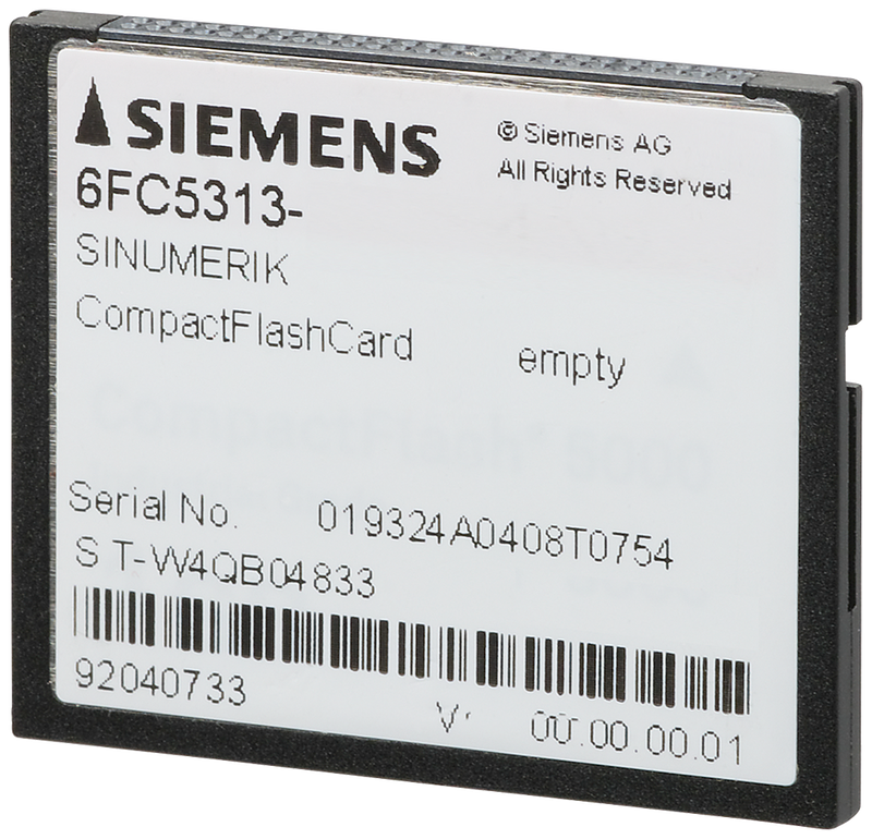SIEMENS SINUMERIK TARJETA COMPACTFLASH 8GB VACIA