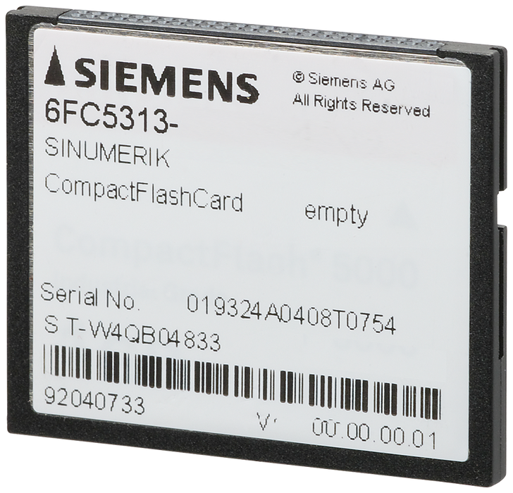 SIEMENS SINUMERIK TARJETA COMPACTFLASH 8GB VACIA