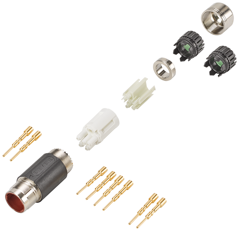 SIEMENS CONECTOR DE POTENCIA TAMAÑO 1 SPEED CONNECT MACHO 6 POLOS