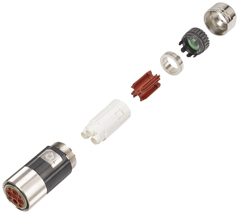 SIEMENS CONECTOR DE POTENCIA Y SEÑALES  6P 10-50 MM2 CONTACTOS NO