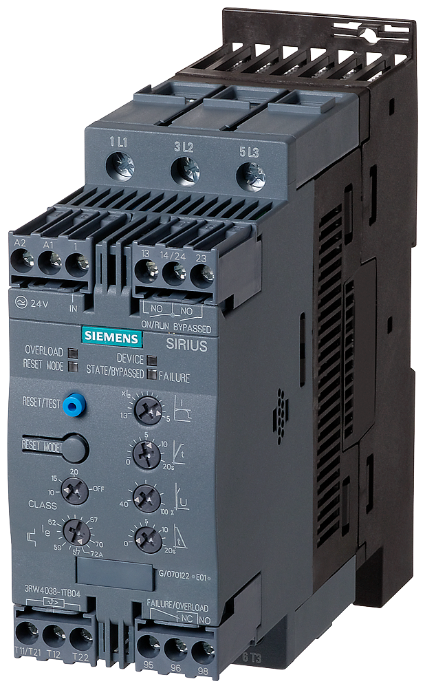 SIEMENS ARRANCADOR ELEC 20/40HP 230/460V 35-72A CTRL 24VUC TERMIS