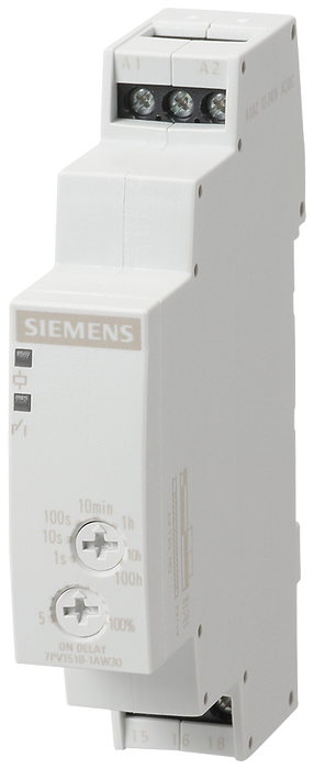 SIEMENS TIME RELAY,  MOUNT. ON-DELAY SKU: 7PV1518-1AW30
