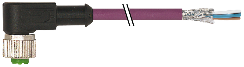 SIEMENS CABLE DE BUS P/PROFIBUS CONECTORIZADO 1XM12 ACODADO 10MTS