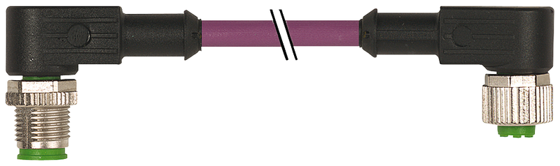 SIEMENS CABLE DE BUS P/PROFIBUS CONECTORIZADO 1XM12 ACODADO 5MTS