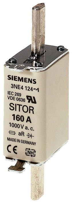 SIEMENS SITOR fuse link, with blade contacts SKU: 3NE4122