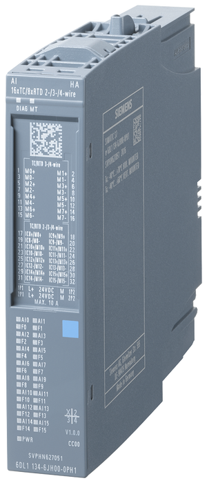 SIEMENS SIMATIC ET200SP HA ANALOG INPUT MODULE 16XTC 8XRTD