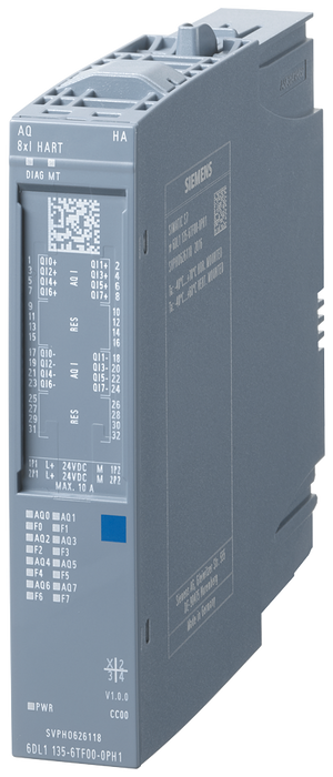 SIEMENS SIMATIC ET200SP HA ANALOG OUTPUT MODULE 8XI HART