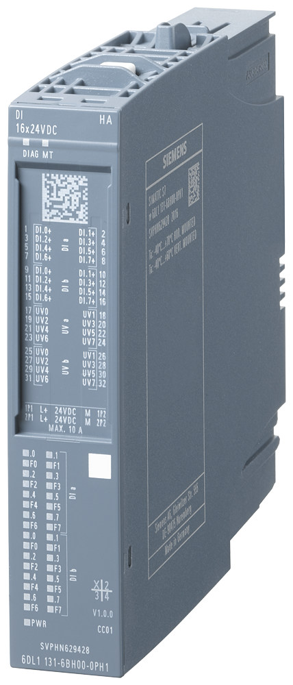 SIEMENS SIMMATIC ET200SP HA MOD ENT DIGITAL 16DI 24VDC HA