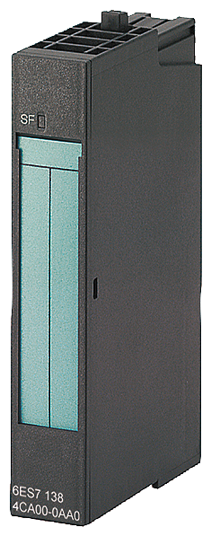 SIEMENS DP ELECTRONICS MODULE FOR ET 200S 2 AO U HIGH SPEED 15 MM WIDTH +/-10 V +/-5 V 1 5V 16 BIT CYCLE TIME: 0 1MS WITH SF LED (GROUP FAULT)