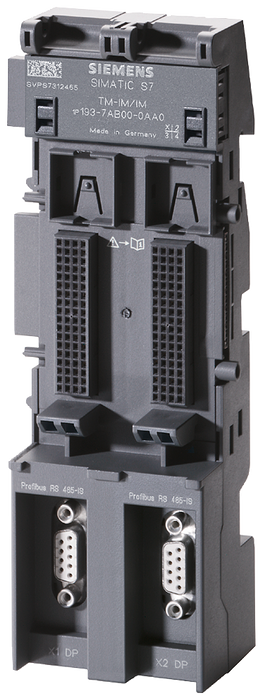 SIEMENS SIMATIC DP TERMINAL MODULE TM-IM/IM FOR ET200ISP FOR THE INTEGRATION OF TWO IM152-1 IN REDUNDANT OPERATING INCL. POWER BUS TERMINATING MODULE
