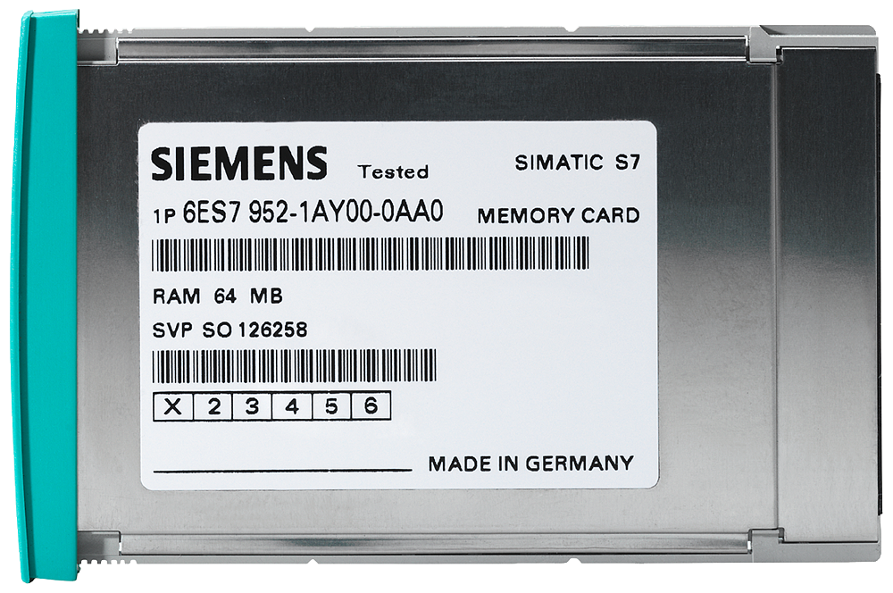 SIEMENS SIMATIC S7 MEMORI CARD S7-400 LARGA 2MBYTE