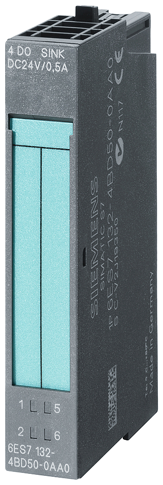 SIEMENS SIMATIC ET20SS 4DO HIGH FEATURE 24V 0.5A PAQ 5PZAS