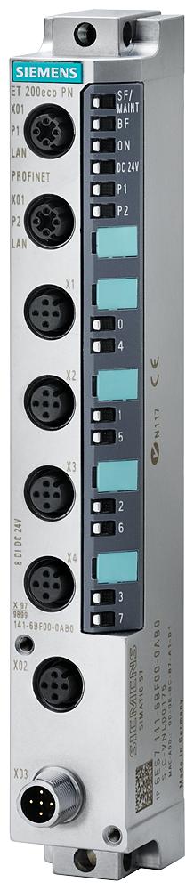 SIEMENS DP ET 200ECO PN 8 DO 24 V DC/1 3 A 4XM12 DUPLICATE ASSIGNMENT DEGREE OF PROTECTION IP67