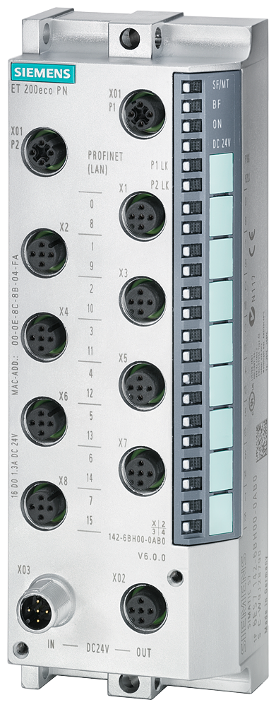 SIEMENS ET200ECO PN 8AI (4V-I + 4 RTD-TC) 8XM12