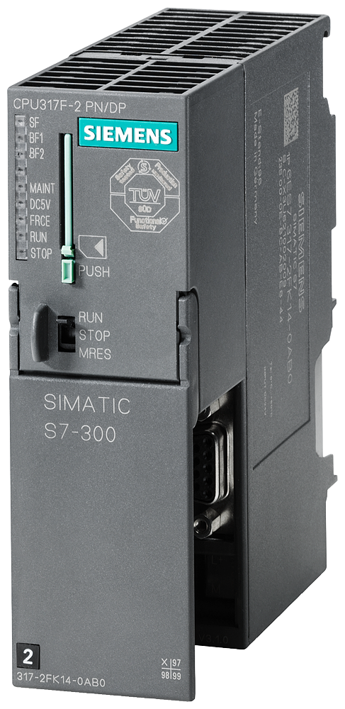 SIEMENS S7-300 CPU317F-2 PN-DP 1.5 MBYTE REQ. MMC