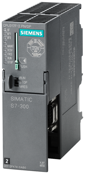 SIEMENS S7-300 CPU317F-2 PN-DP 1.5 MBYTE REQ. MMC