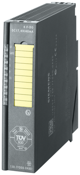 SIEMENS SIMATIC DP FAILSAFE ELECT. SUBMODULE FOR ET200ISP 4F-DO 17.4V/40MA EX I UP TO CATEGORY 4 (EN954-1)/ SIL3 (IEC61508)/PLE (ISO13849)