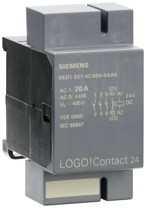 SIEMENS LOGO CONTACT 24 MOD P-CONMUTAR DIRECT CONSUM OHMICOS 3NA 1NC