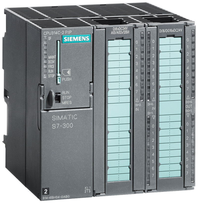 SIEMENS S7-300 CPU314C-2PTP C-24ED 16SD 4EA 2SA 1PT00 4CONTADORES