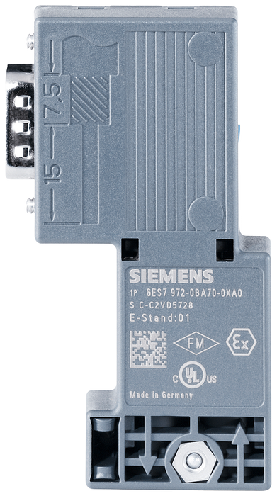 SIEMENS DP CONECTOR PROFIBUS 12MB/S 90 GRAD FAST CONNECT