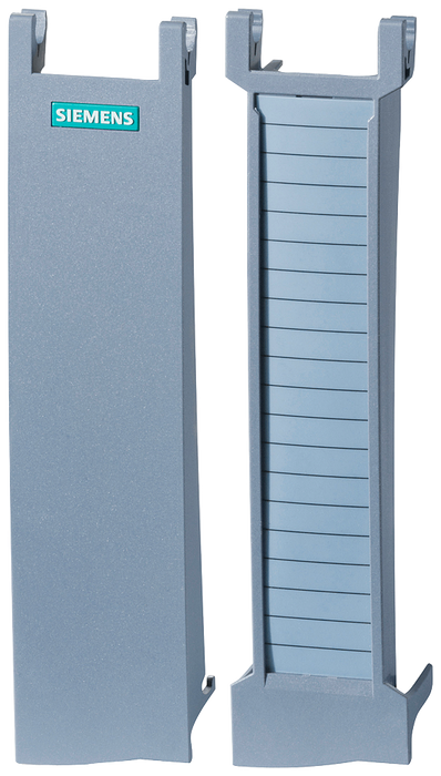 SIEMENS S7-1500 SPARE PART FRONT DOOR FOR 35 MM WIDTH I/O MODULES CONSISTING OF: * FRONT DOOR (UNLASERED) * LABELING STRIPS (FRONT) * WIRING DIAGRAM 5 UNITS PER PACKING UNIT