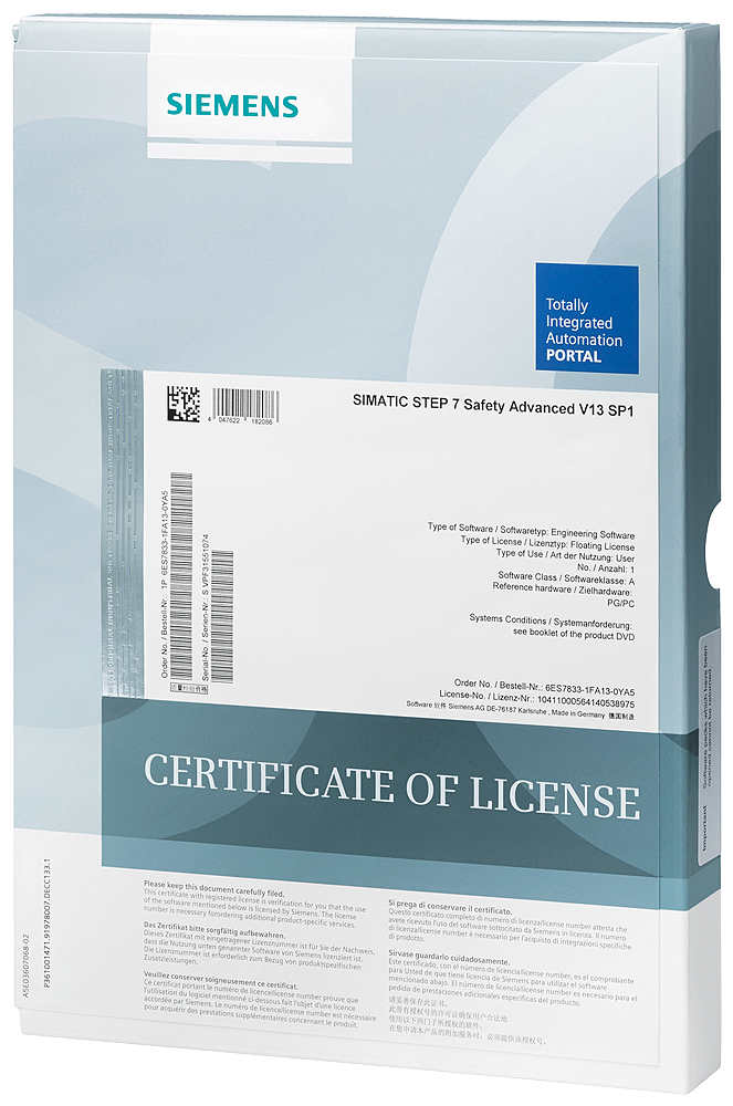 SIEMENS STEP 7 SAFETY ADVANCED SUS DL