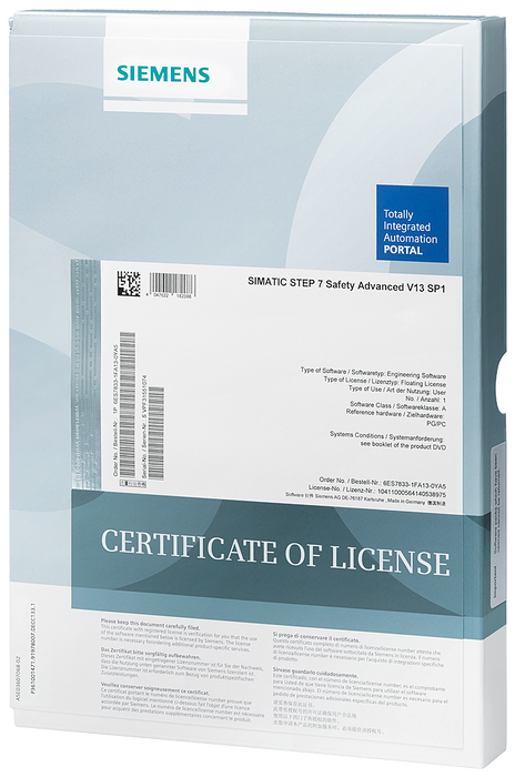 SIEMENS STEP 7 SAFETY ADVANCED SUS DL