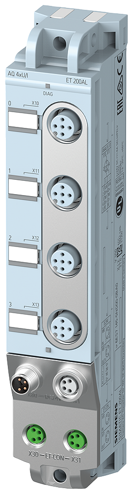 SIEMENS ET 200AL AQ 4XU/I 4XM12 DEGREE OF PROTECTION IP67