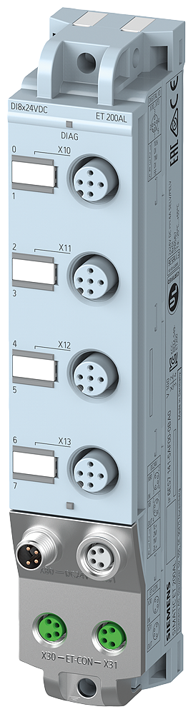 SIEMENS ET 200AL DI 8X 24 V DC 4X M12 DEGREE OF PROTECTION IP67