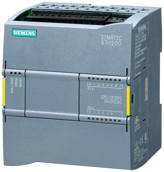 SIEMENS S7-1200F CPU 1212 FC DC/DC/DC 8ED-6SD 2ED 0-10V 100KB