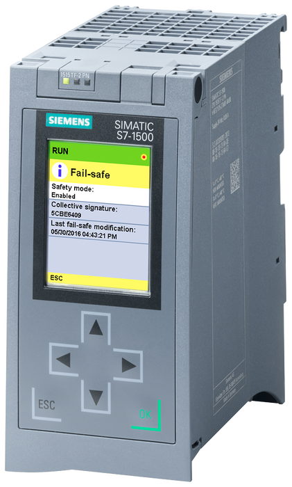 SIEMENS S7-1500T CPU 1515TF-2 PN PROF-IRT 2-PORT SWITCH ETHERNET 750KB-PROG 3MB-DATA