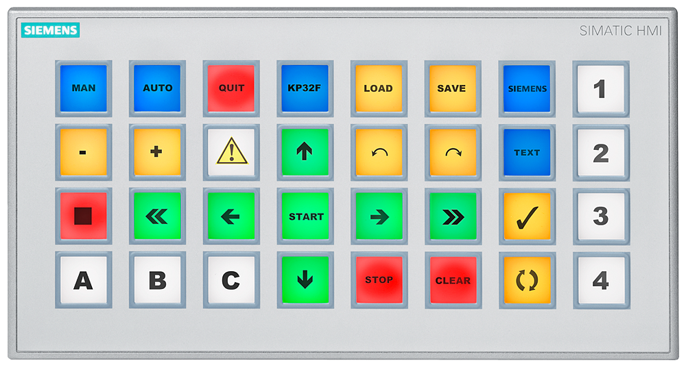 SIEMENS SIMATIC KP32F PN PANEL 32 TECLAS C/LED 16DI+16DO