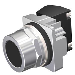 SIEMENS BOTON 30MM METAL NEGRO -COMPLETO