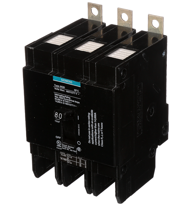 SIEMENS INT IMPORTACION BQD 3 POLOS 80A