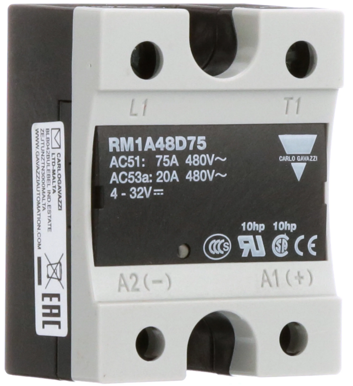 CARLO GAVAZZI REL EDO SOLIDO P/PANEL 1F 75A 480VAC CTRL 4-32VD