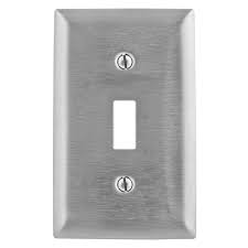 HUBBELL PLACA ACERO INOX P/CONTACTO TOGGE