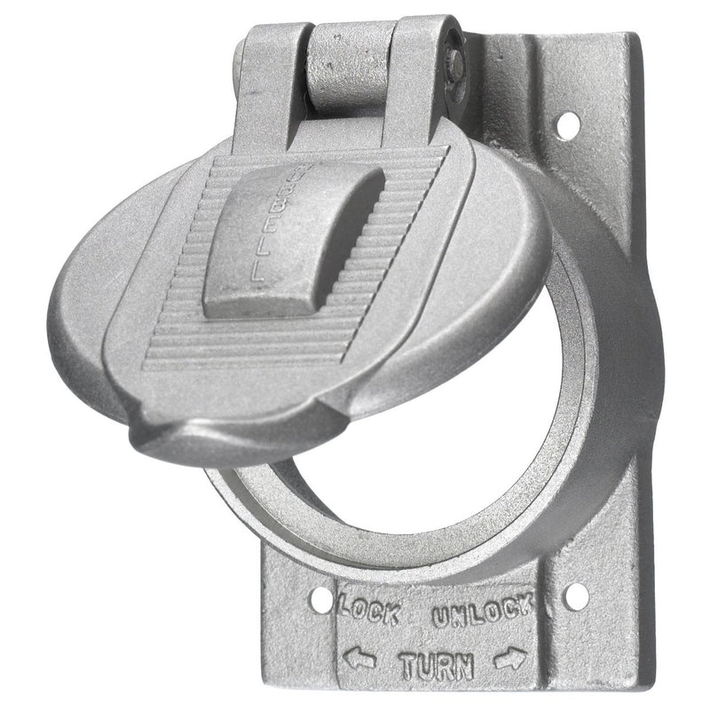 HUBBELL W/PROOF PLATE FOR 50A TL ALU HBL7770