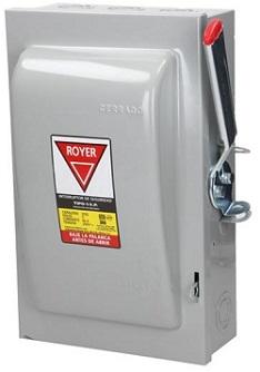 ROYER INTERRUPTOR DE SEGURIDAD 3X60A 250V