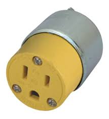LEVITON TOMA RECTA 2P+T 15A 125VAC 5-15R AMARILLA BLINDADA