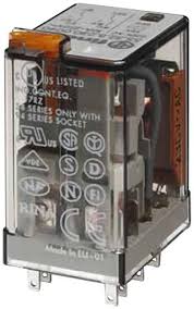 FINDER RELEVADOR ENCAPSULADO 10AMP 24VCA 2P2T 8PIN