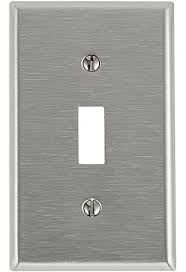 LEVITON PLACA ACERO INOX P/INTERRUPTOR VERTICAL