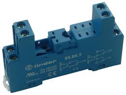 FINDER BASE 8PIN P/RELEVADOR FAM. 40.52 Y 40.61 AZUL