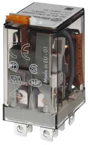 FINDER RELEVADOR DE POTENCIA 12AMP 24VDC 2P2T 8PIN