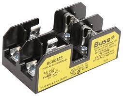 BUSS PORTA FUSIBLE CLASE CC CONECTOR DE TORNILLO 2 POLOS